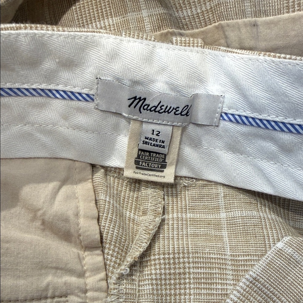 Madewell Beige windowpane Blazer, Vesg & Pants Suit - Picture 10 of 10